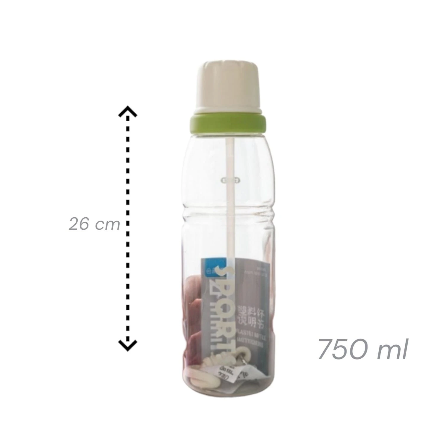 Botella de Agua Deportiva con Popote y Correa de Mano ✨🥤 | Cilindro Portátil con Tapa Protectora 7