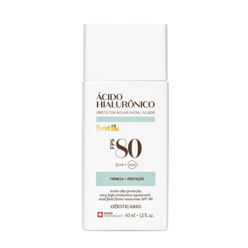 Botik Protector Solar Facial Fluido Ácido Hialurónico SPF 80 40ml