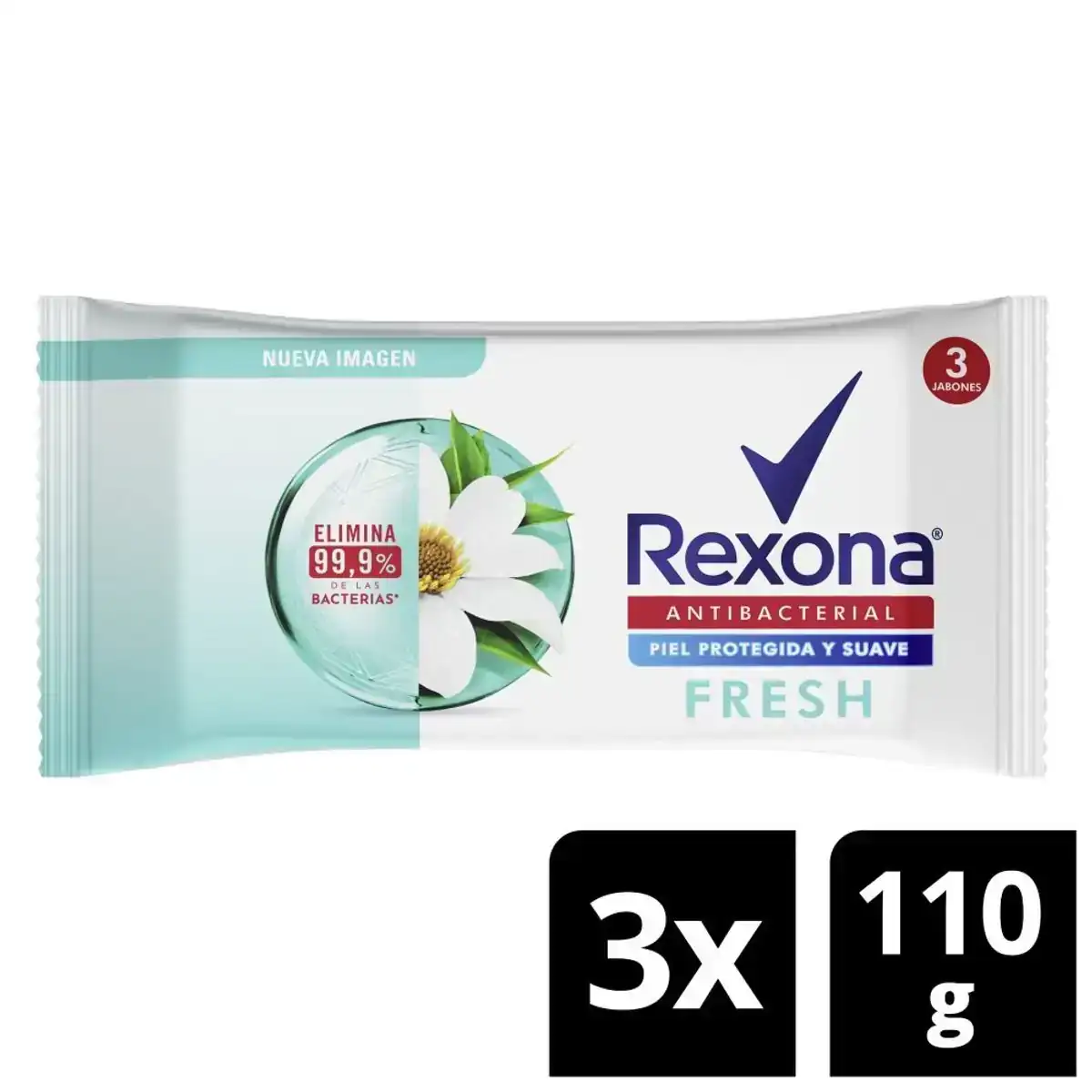 Jabón Rexona Fresh x 3 - 110g c/u