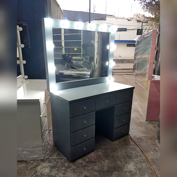 Tocador Hollywood Vanity G2 Repisa Lisa 3