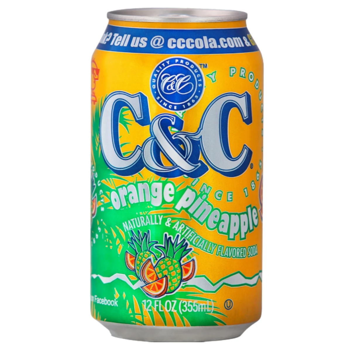 C&C ORANGE PINEAPPLE 355 ML
