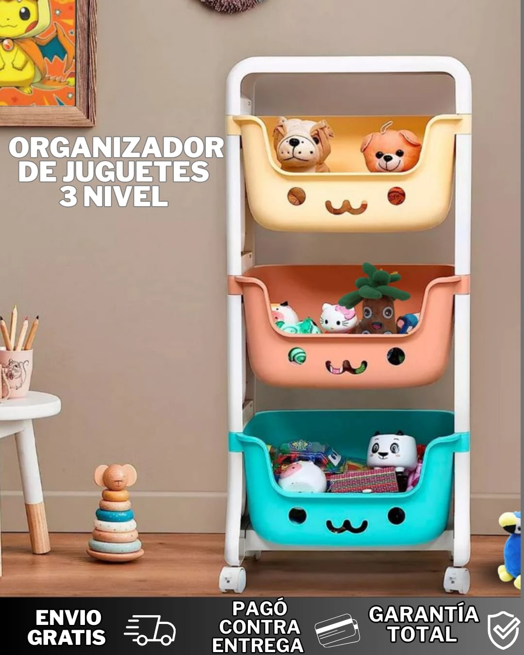 ORGANIZADOR DE JUGUETES 3 NIVELES 