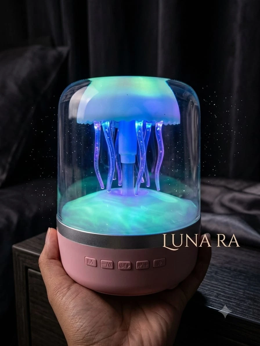 LAMPARA BOCINA RGB DE MEDUSA 🪼 2