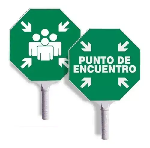 Señal punto de encuentro 