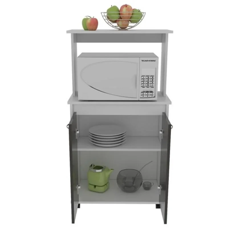 Mueble Alacena Baja Blanco Wengue  2