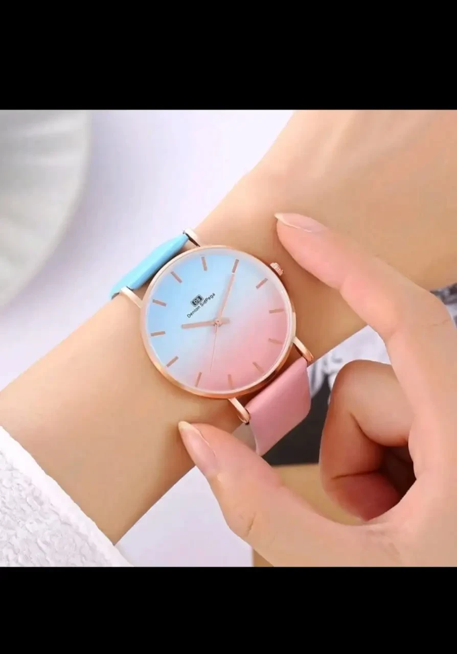 Reloj DentonSig-Page Rosa/Azul