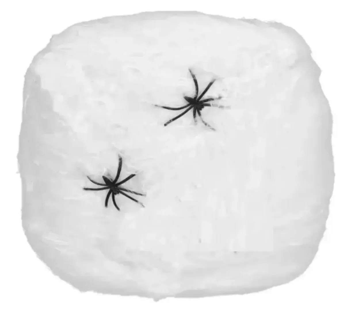 Tela de araña 20 grs blanco/negro 4
