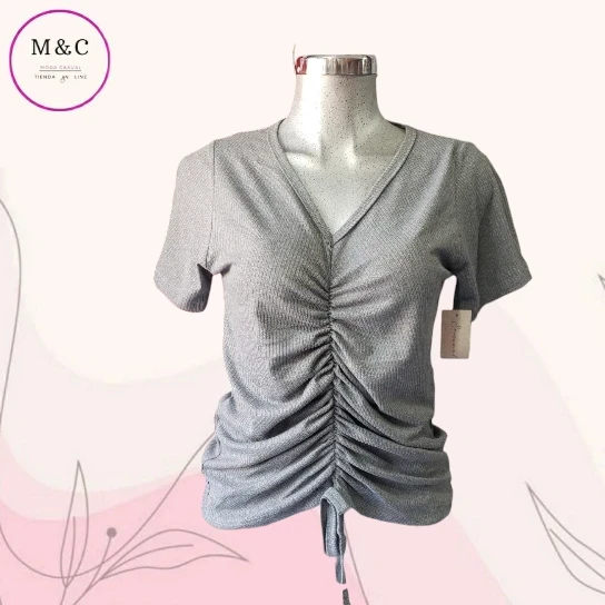 Blusa frente corrugado Talla  Grande 