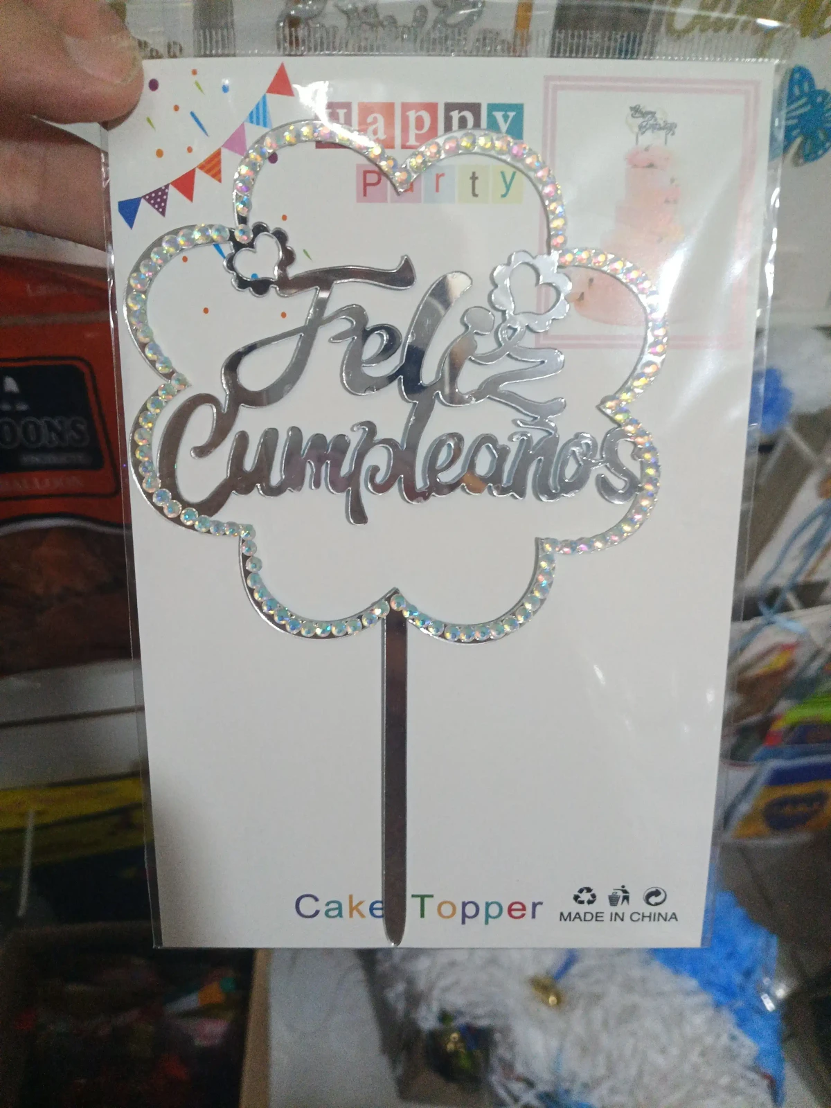 Topper con stras  3