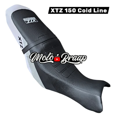 TP XTZ 150 Forro Tapizado Cold line negro gris blanco DW