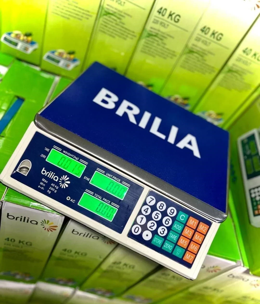 BALANZA DIGITAL ELECTRONICA BRILIA 40KG COMERCIAL