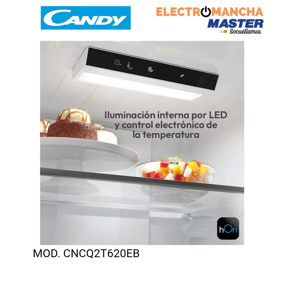 FRIGO COMBI CANDY CNCQ2T620EB 2,05*60 NF NEGRO E 8