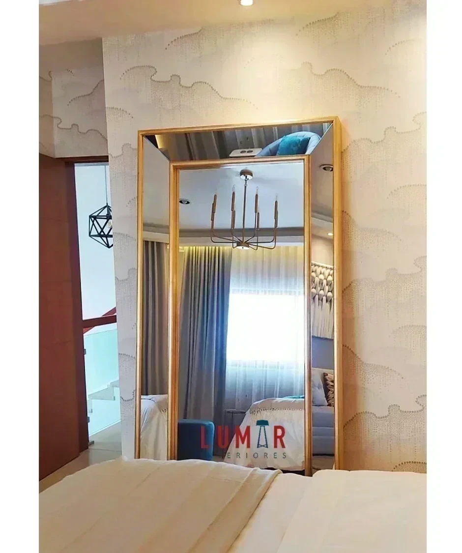 Espejo ZAFIRO HOJA DE ORO