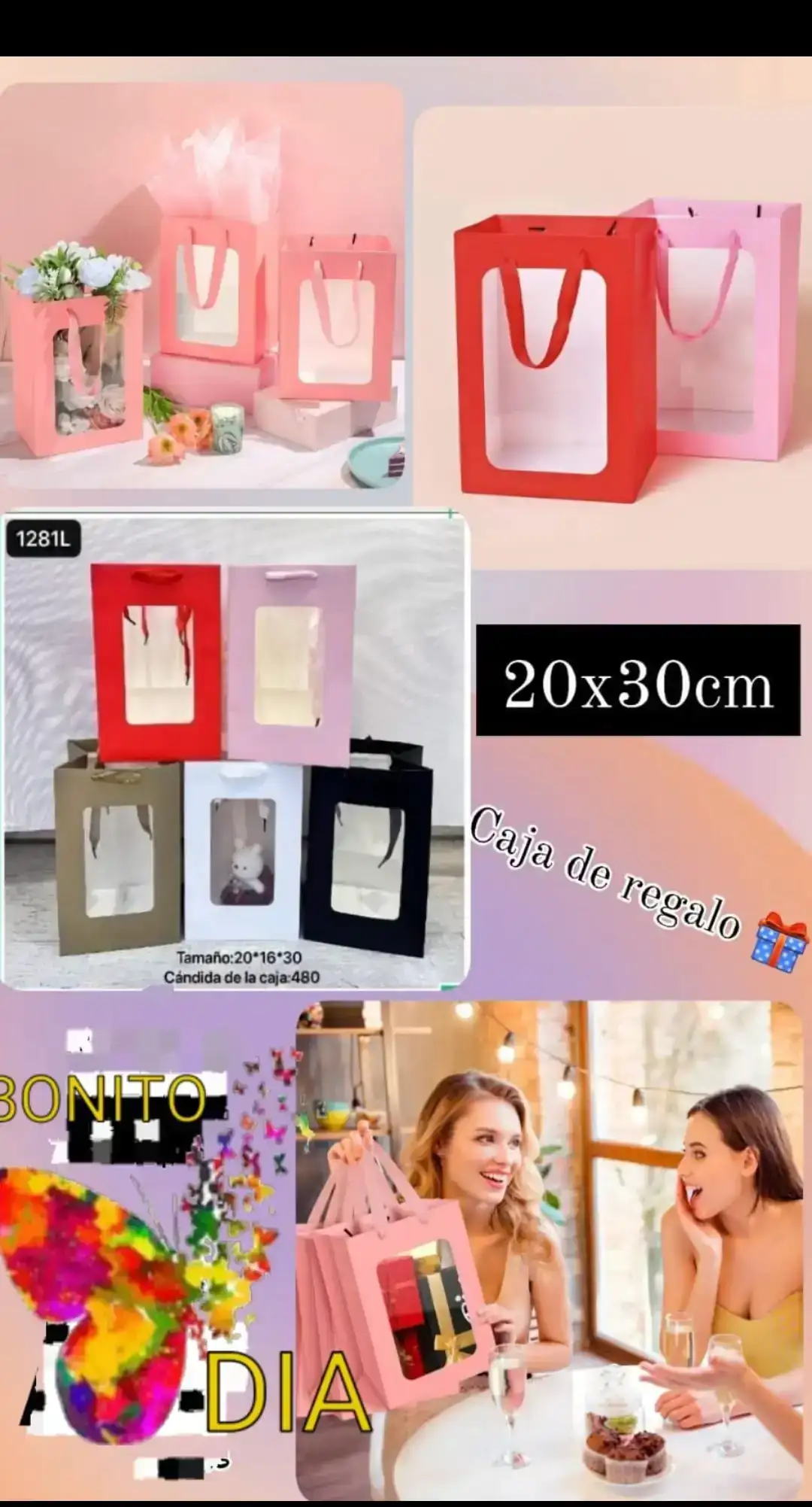 Bolsa  de regalo con ventana 