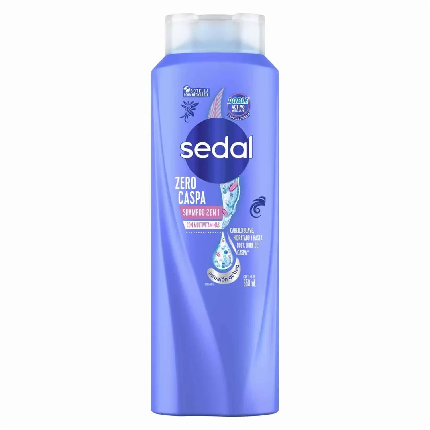 SHAMPOO ANTICASPA 2 EN 1 DE 650ML 