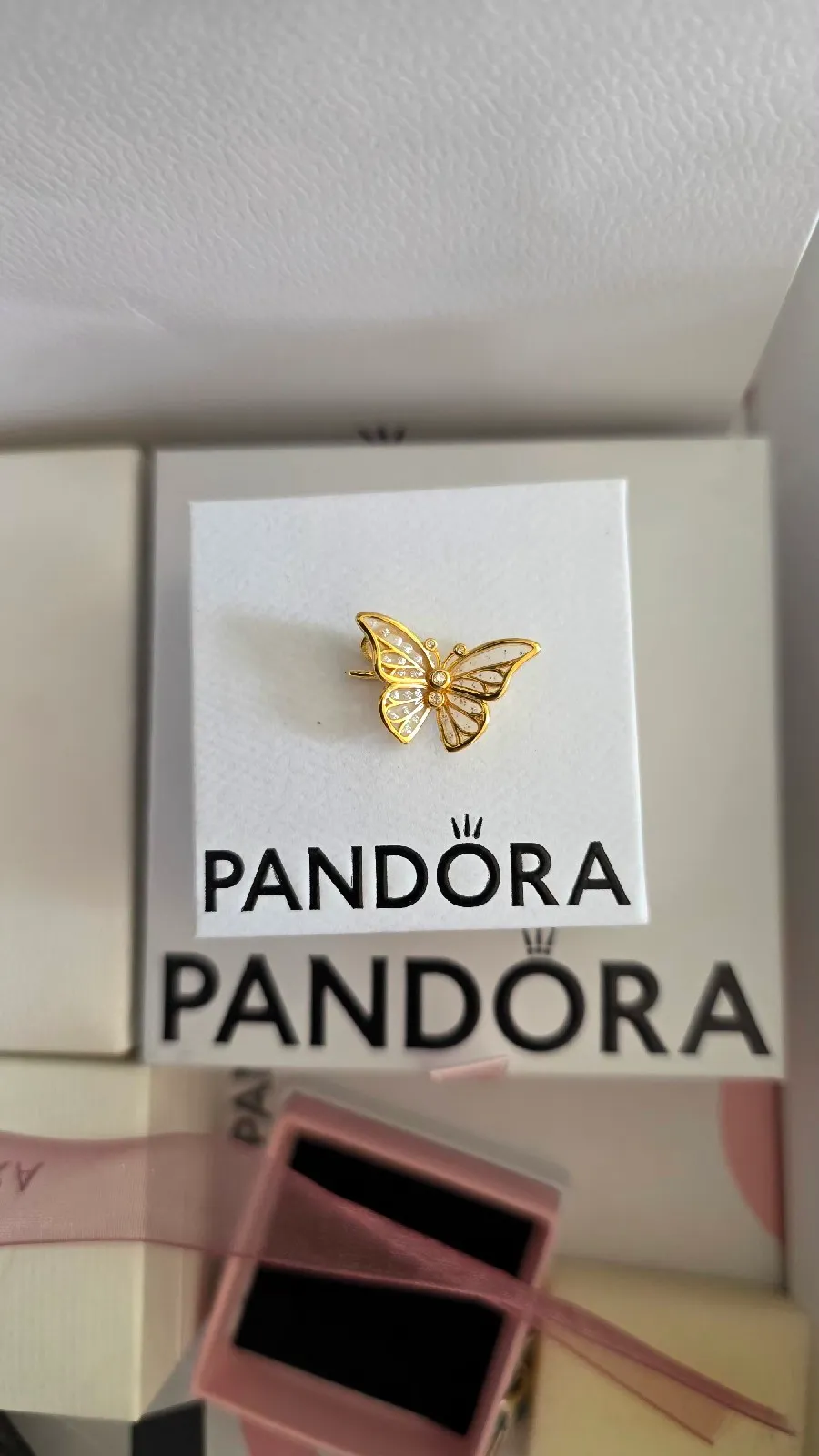 PANDORA 14k Gold Oversized Butterfly Openwork 4