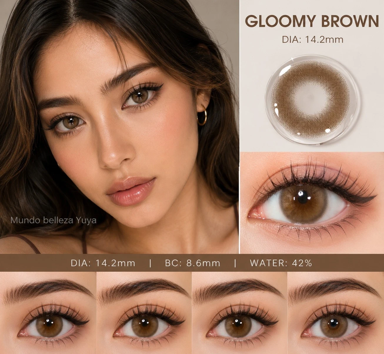 Lentes de contacto - Referencia: GLOOMY BROWN 