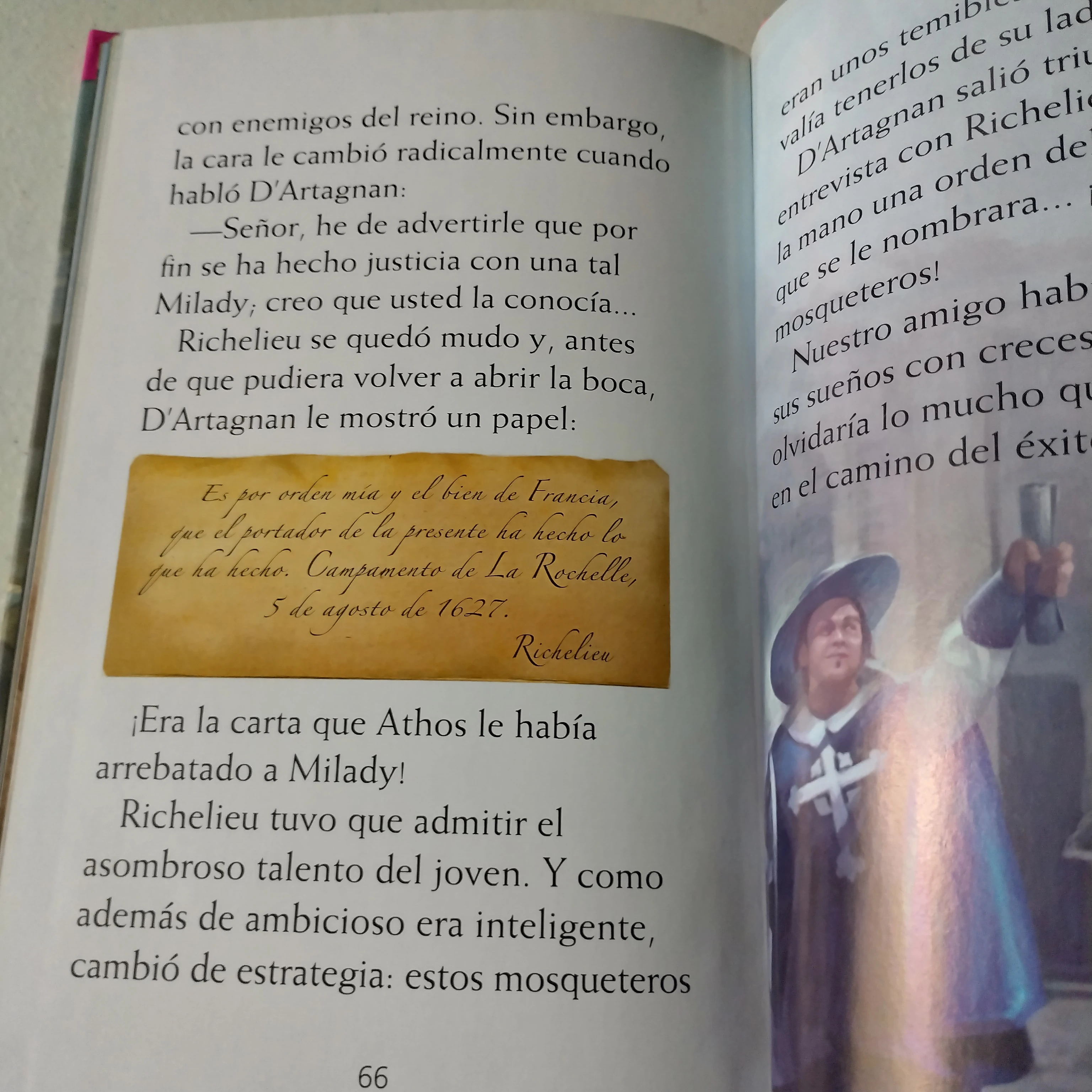 Los tres mosqueteros, Alejandro Dumas, infantil  3