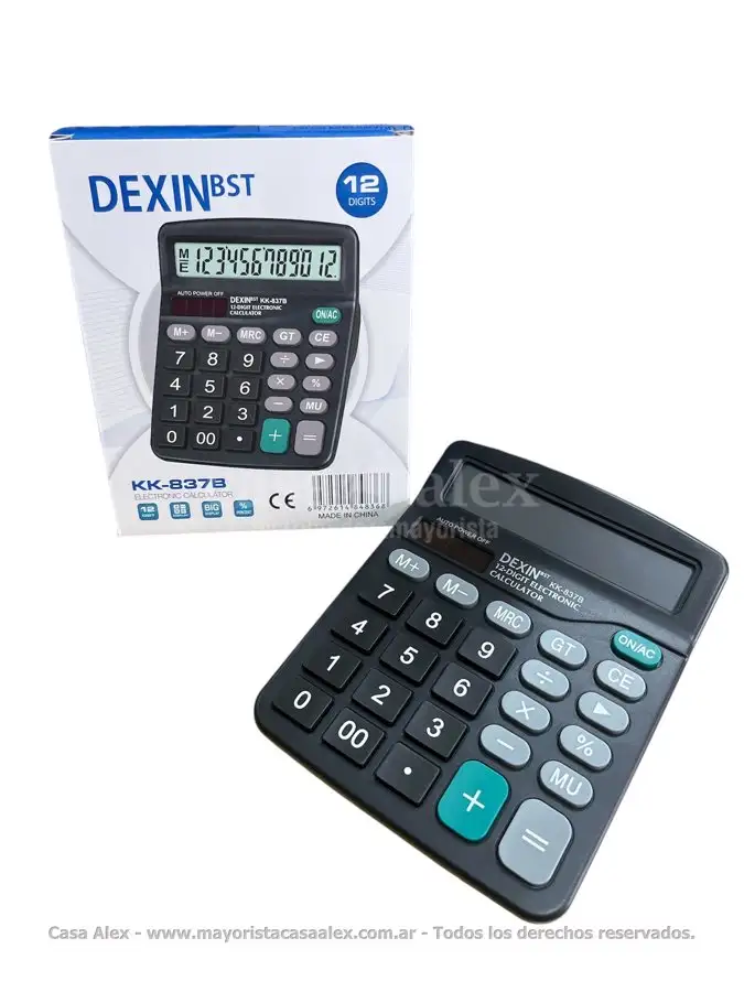 Calculadora de 12digital Dexin kk-837b