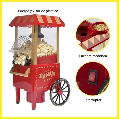 Pochoclera ORYX Carrito Retro Electrica or0088 3