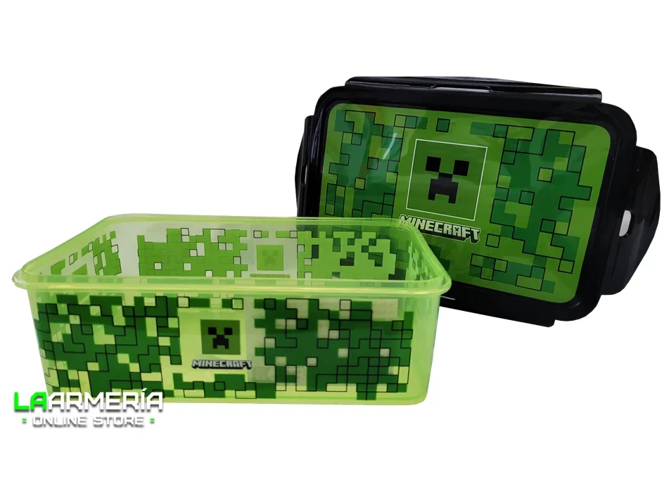 Hermético rectangular  1070ml  Minecraft 2