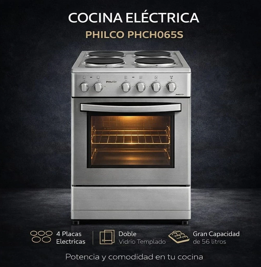 COCINA ELÉCTRICA PHILCO PHCH060P* SILVER 