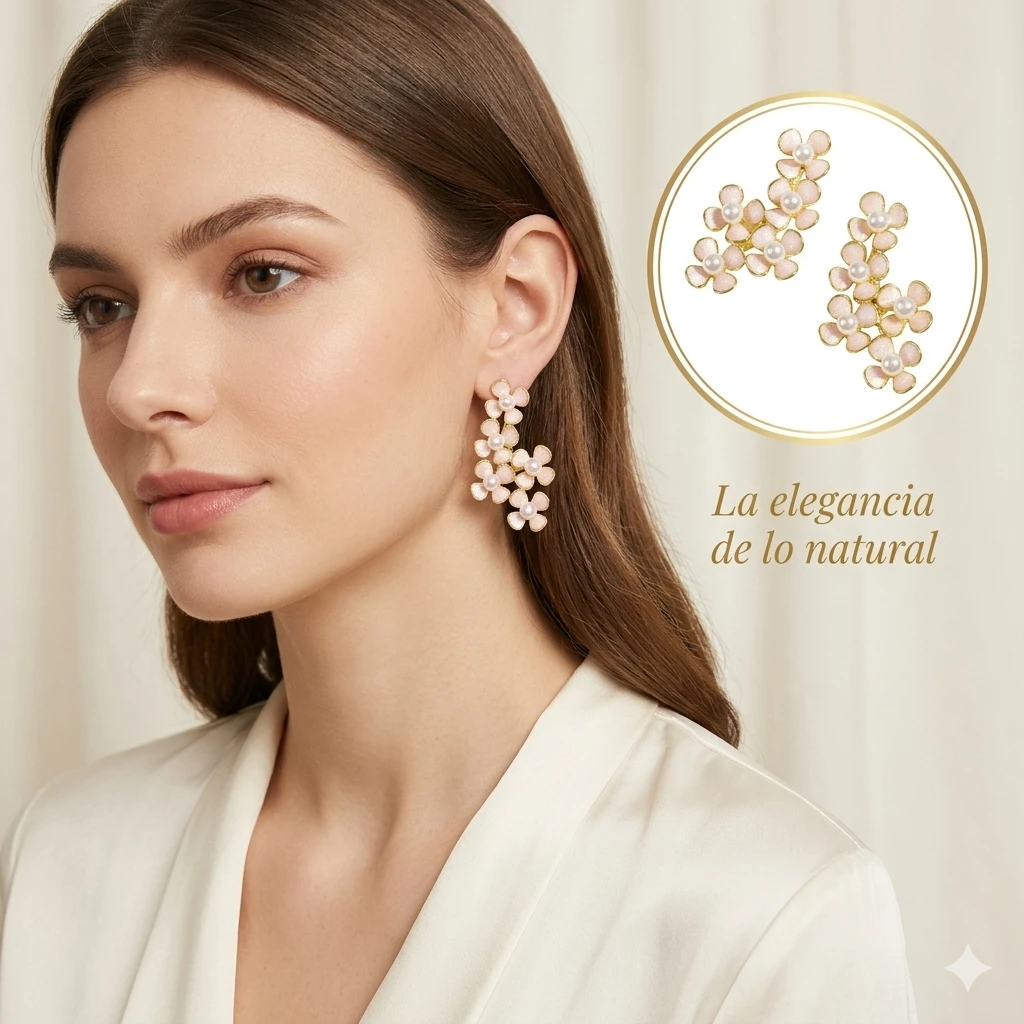 Aretes Flor