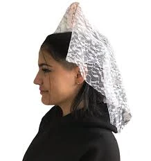 Mantilla blanca patrio