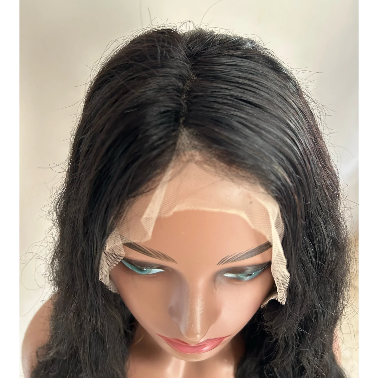 Peluca cabello humano brasileño 26”  5