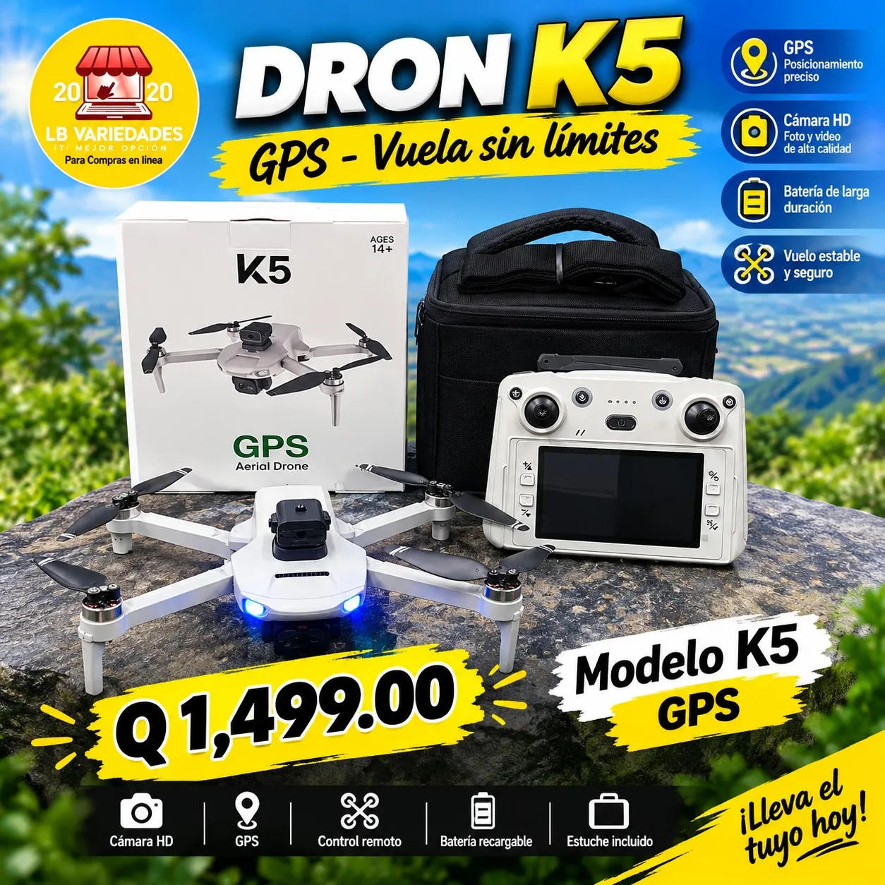 Dron k5 gps 