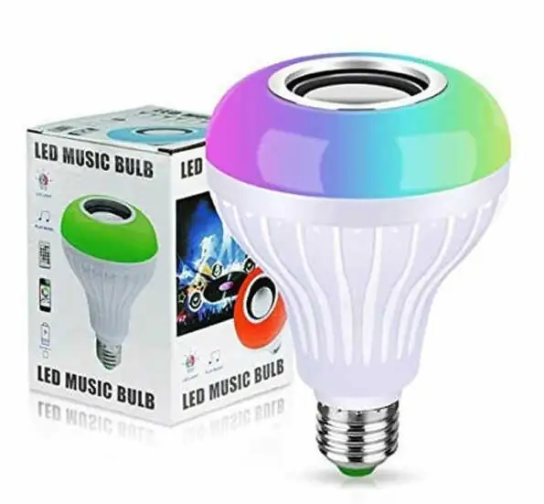 Foco Bocina De Cristal Multicolor+Control 