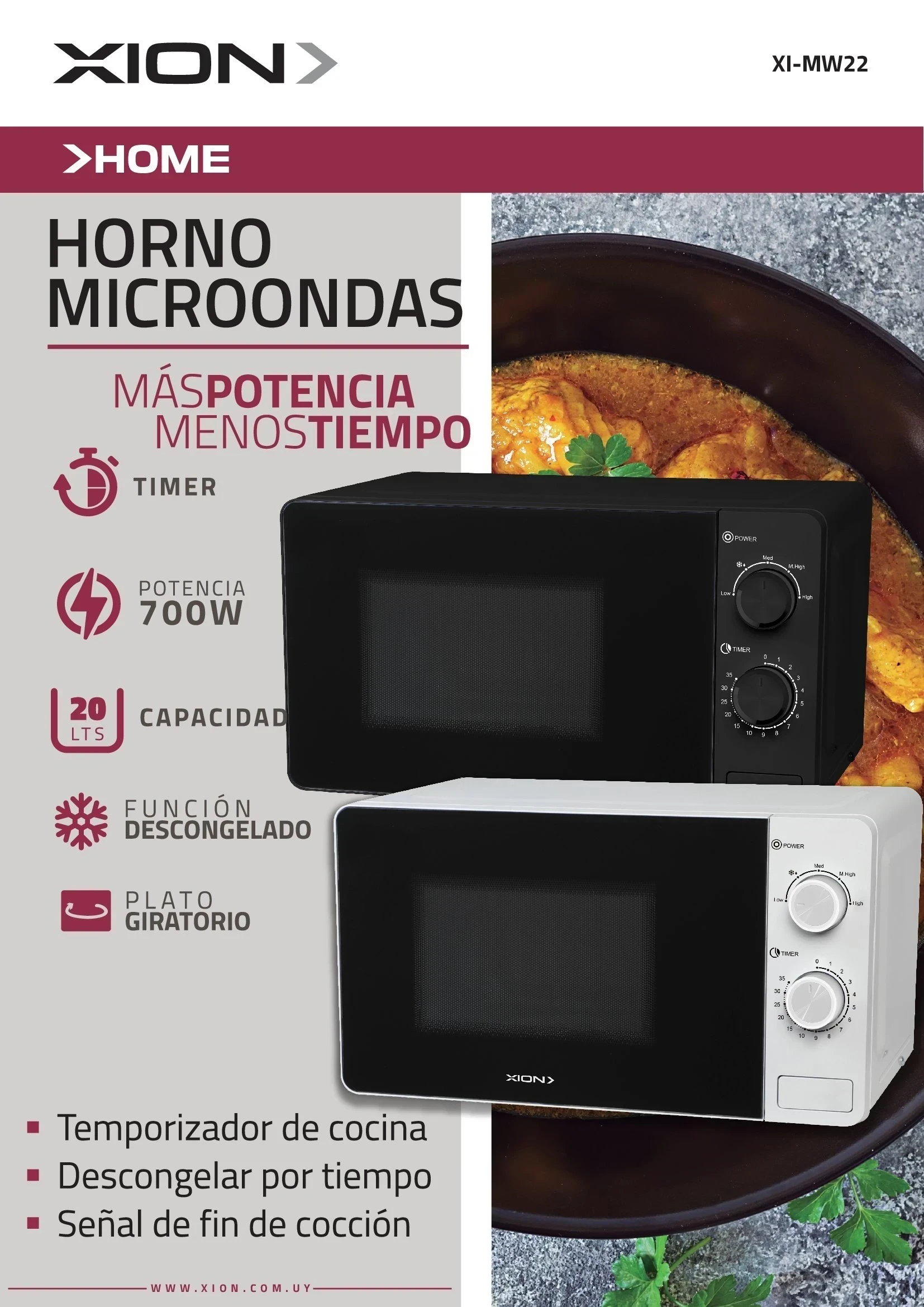 Microondas Manual 20L XION 3