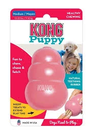 Kong puppy small Rosado