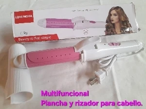 PLANCHA Y RIZADORA DE CABELLO LOVE NOVA MULTIFUNCIONAL