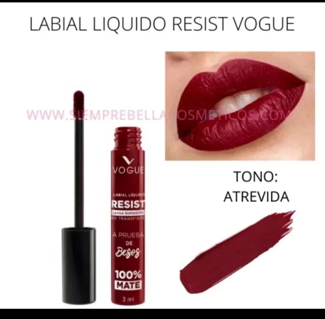 vogue labial liquido resist atrevida