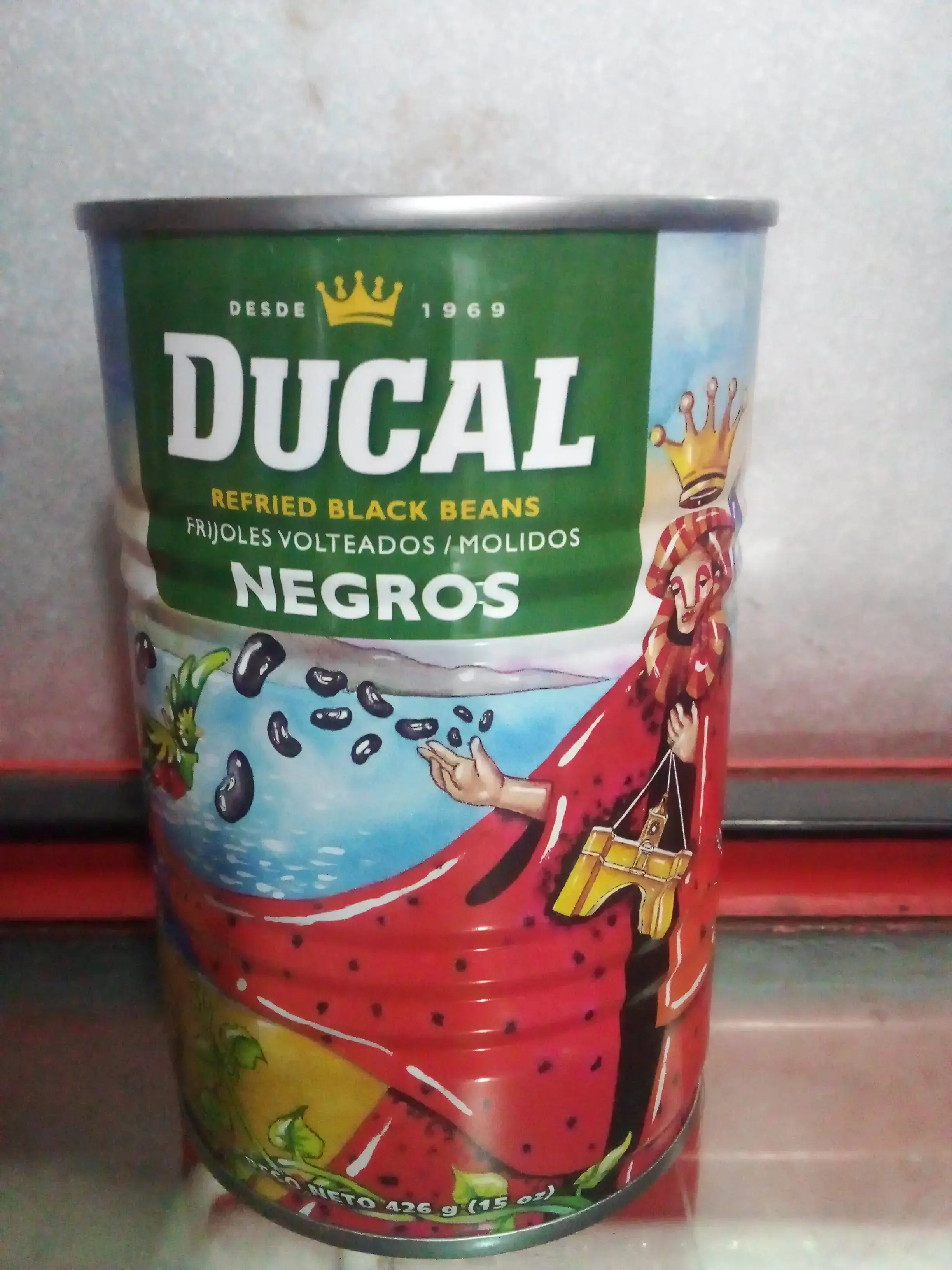 Frijoles volteados molidos de 15 onza 