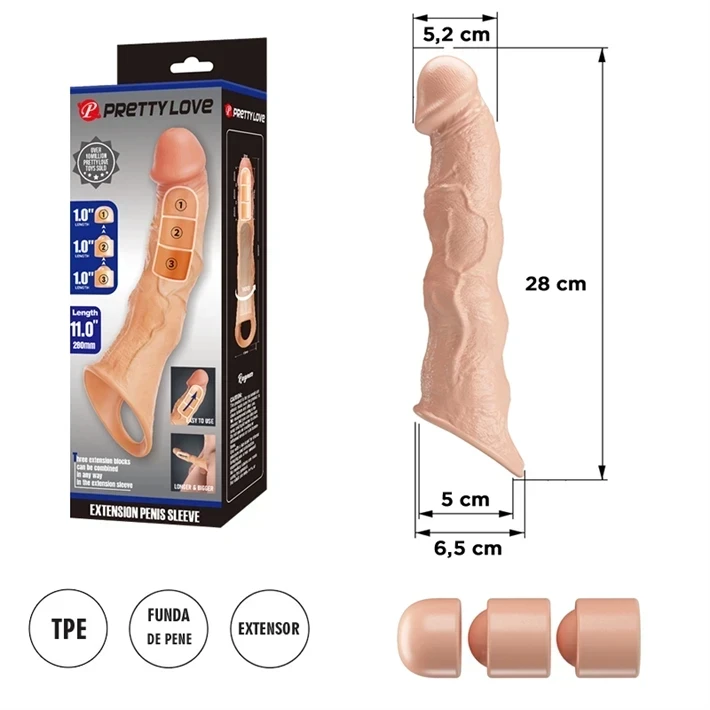 Funda extensora modular: diseño ajustable con múltiples combinaciones de longitud
