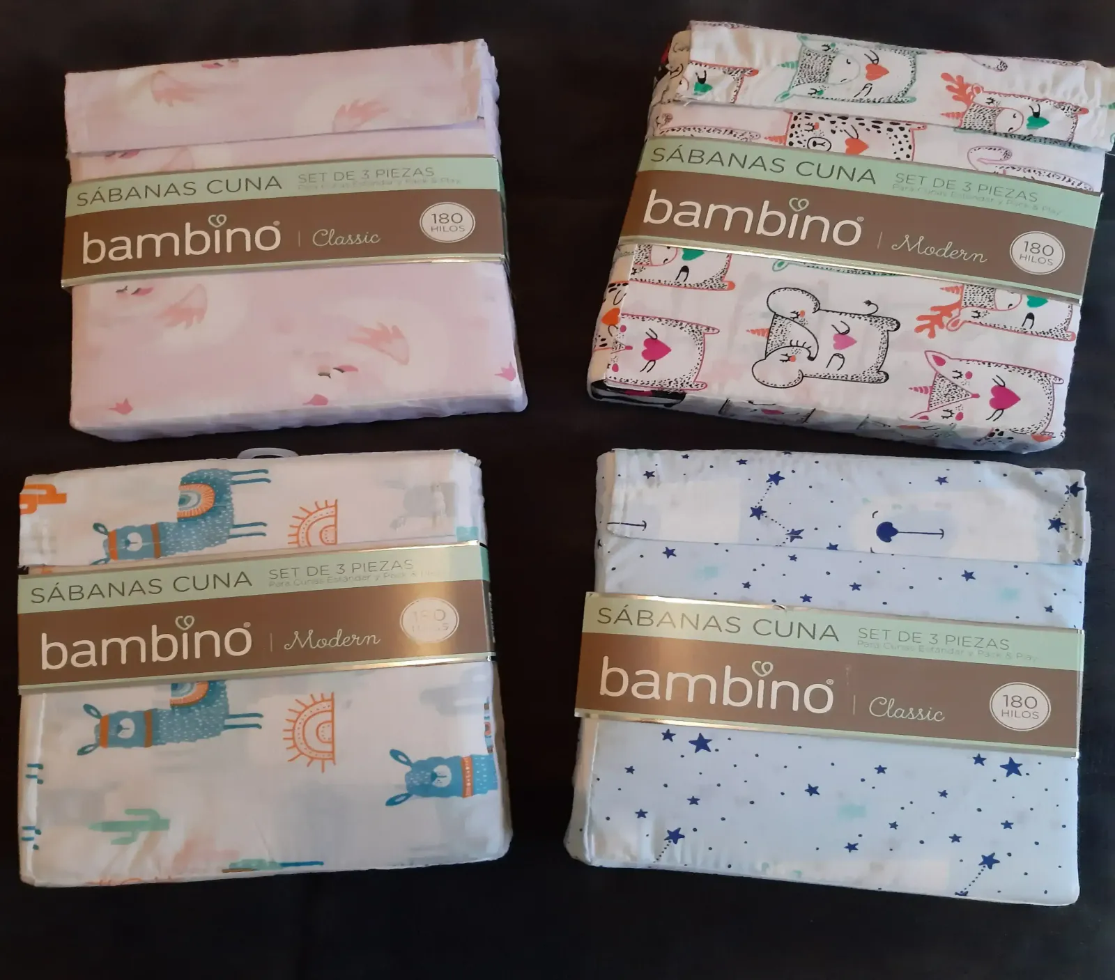 Set de sábanas para Cuna 3 piezas