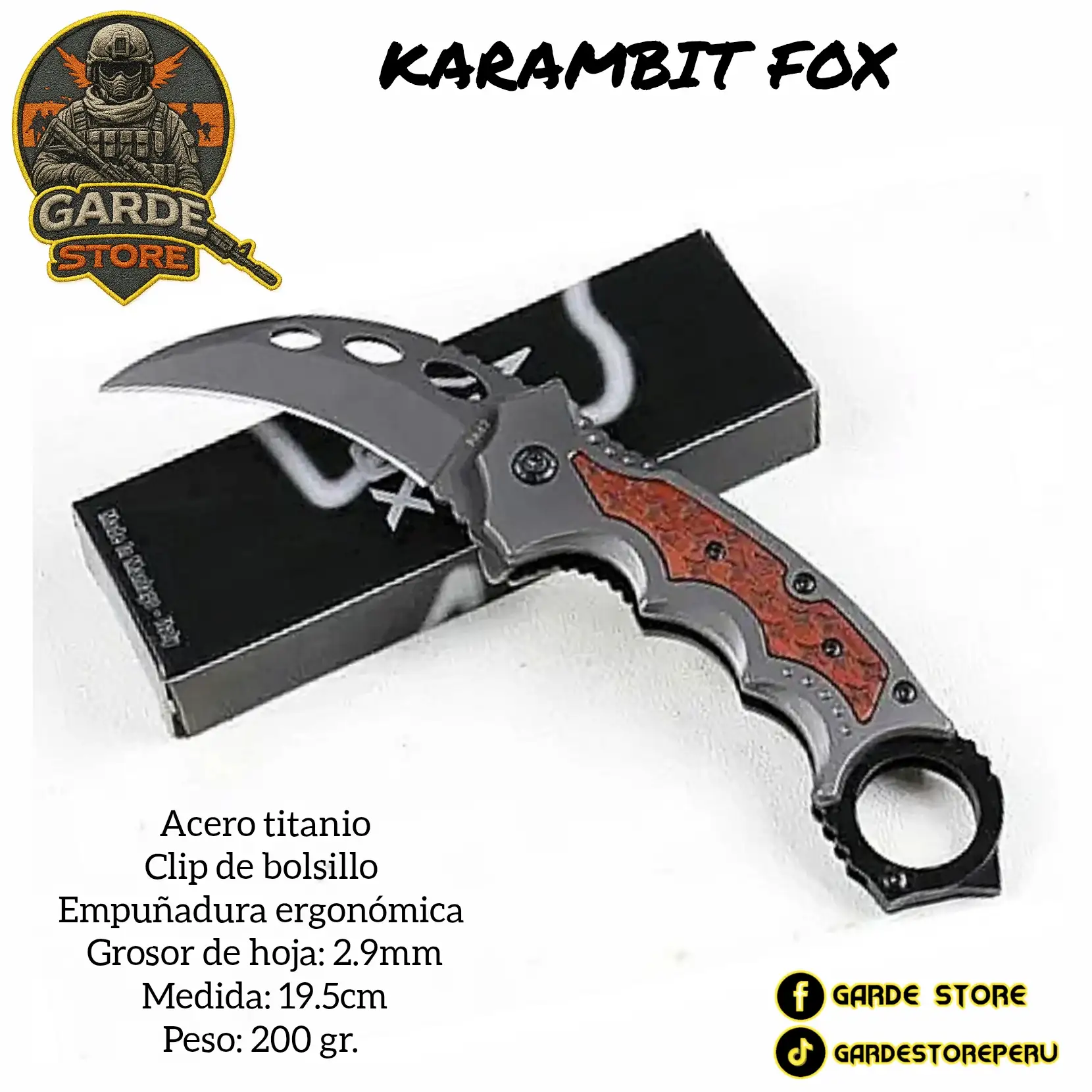 KARAMBIT FOX TITANIO 2