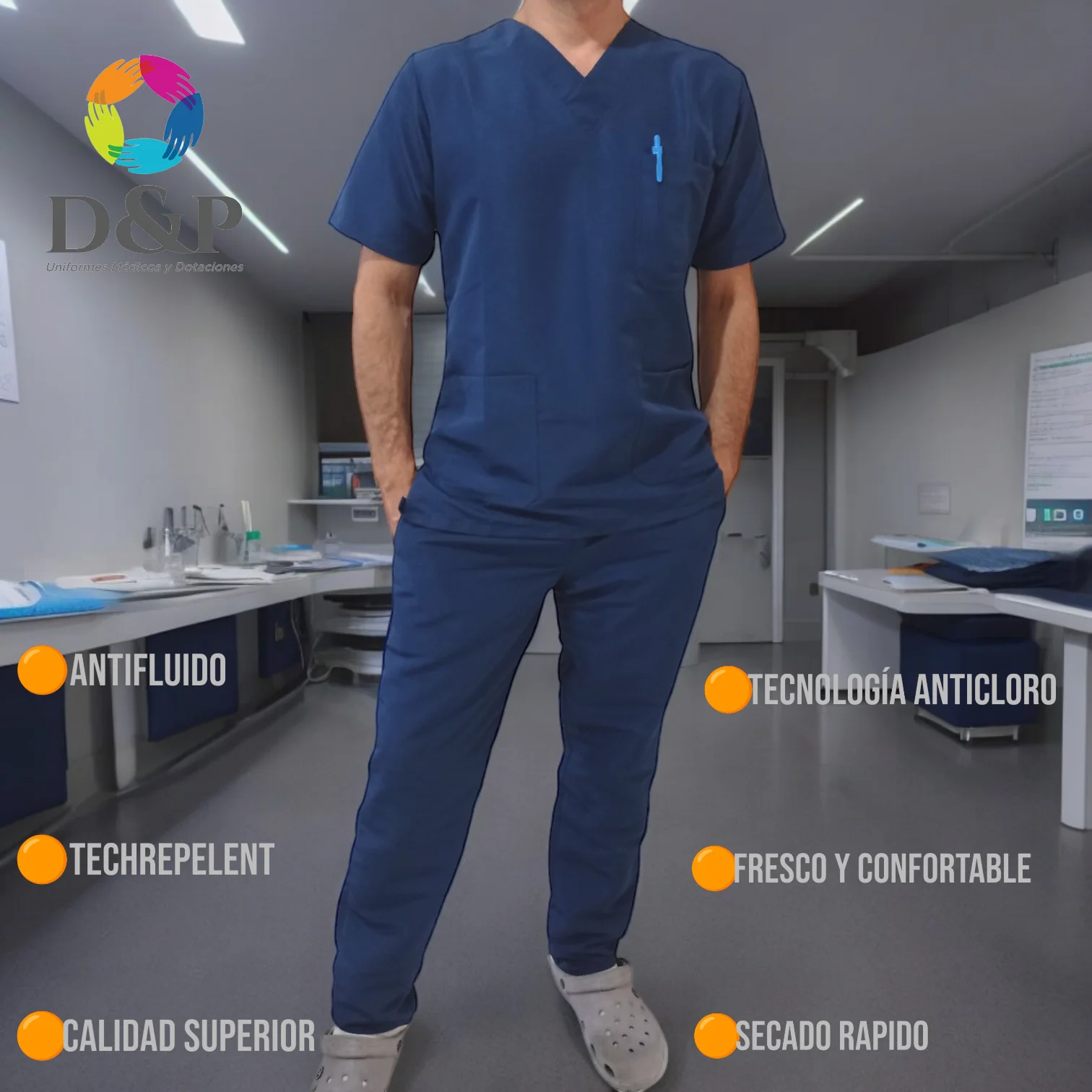 Uniforme Hombre Antifluido Techrepelent 