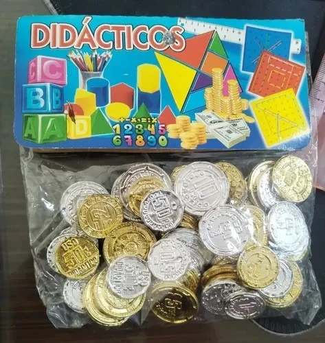 monedas didáctica de plastico  2