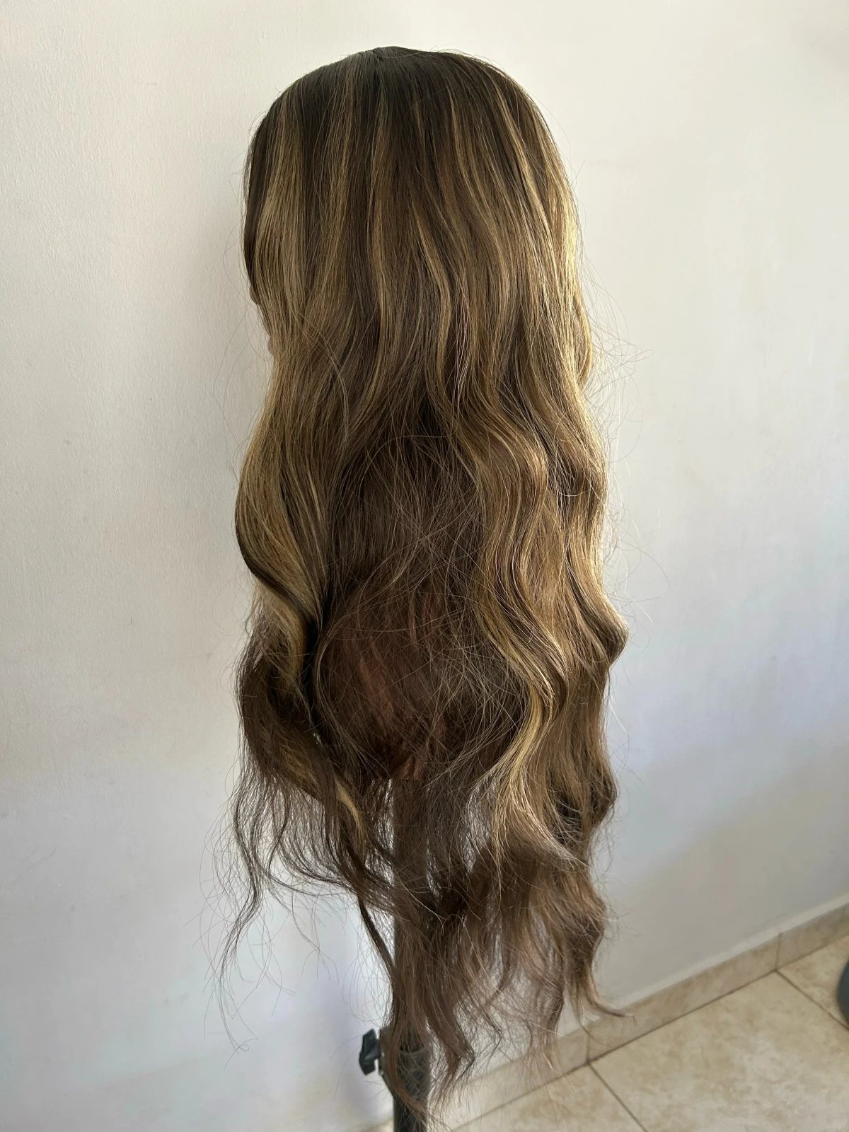 Peluca chocolate con highlight  4
