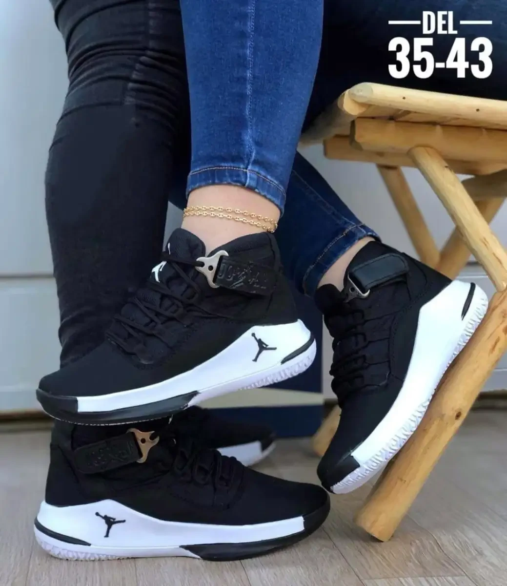 Tenis Botin Jordan Negro Unisex 
