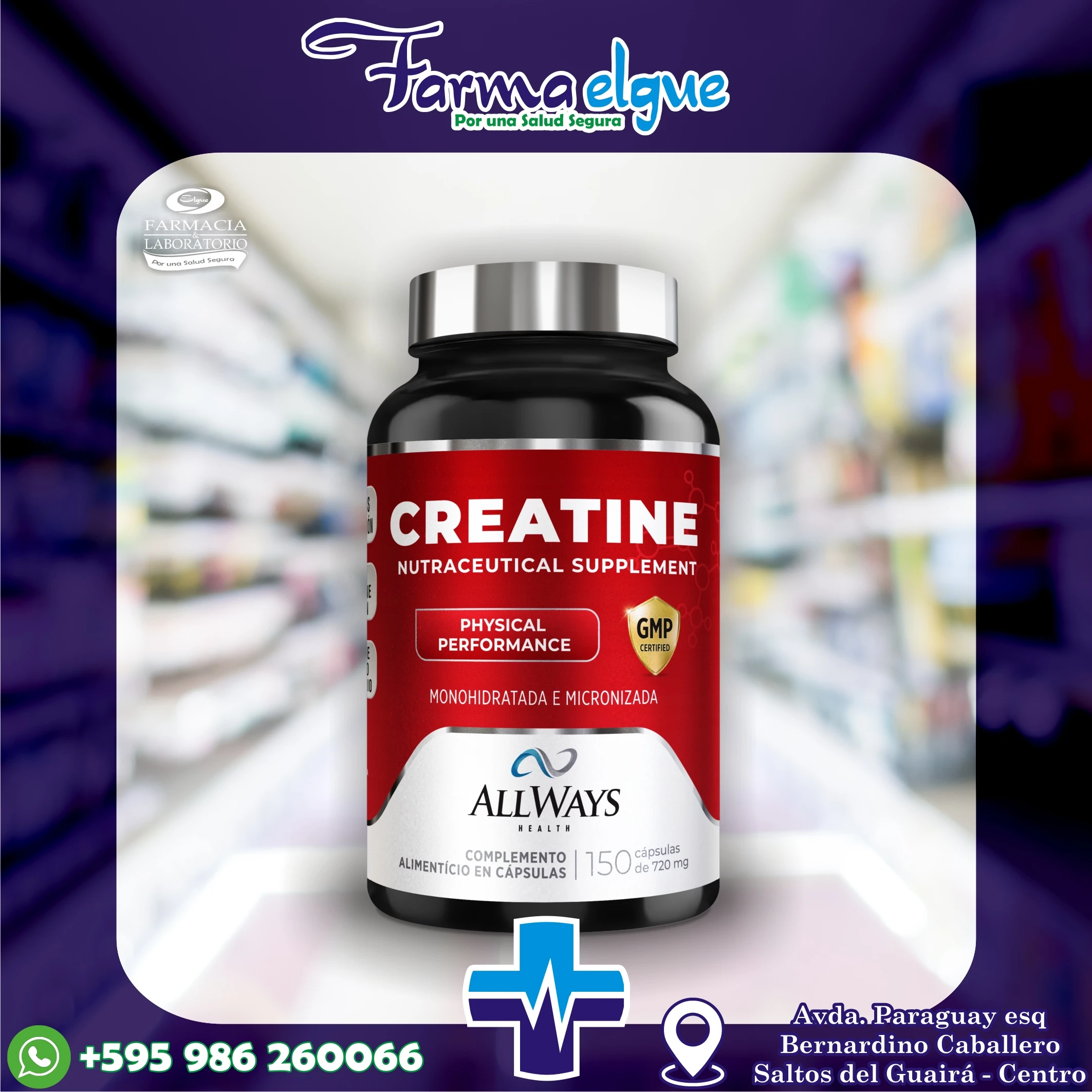 Creatina 150 caps x 720mg