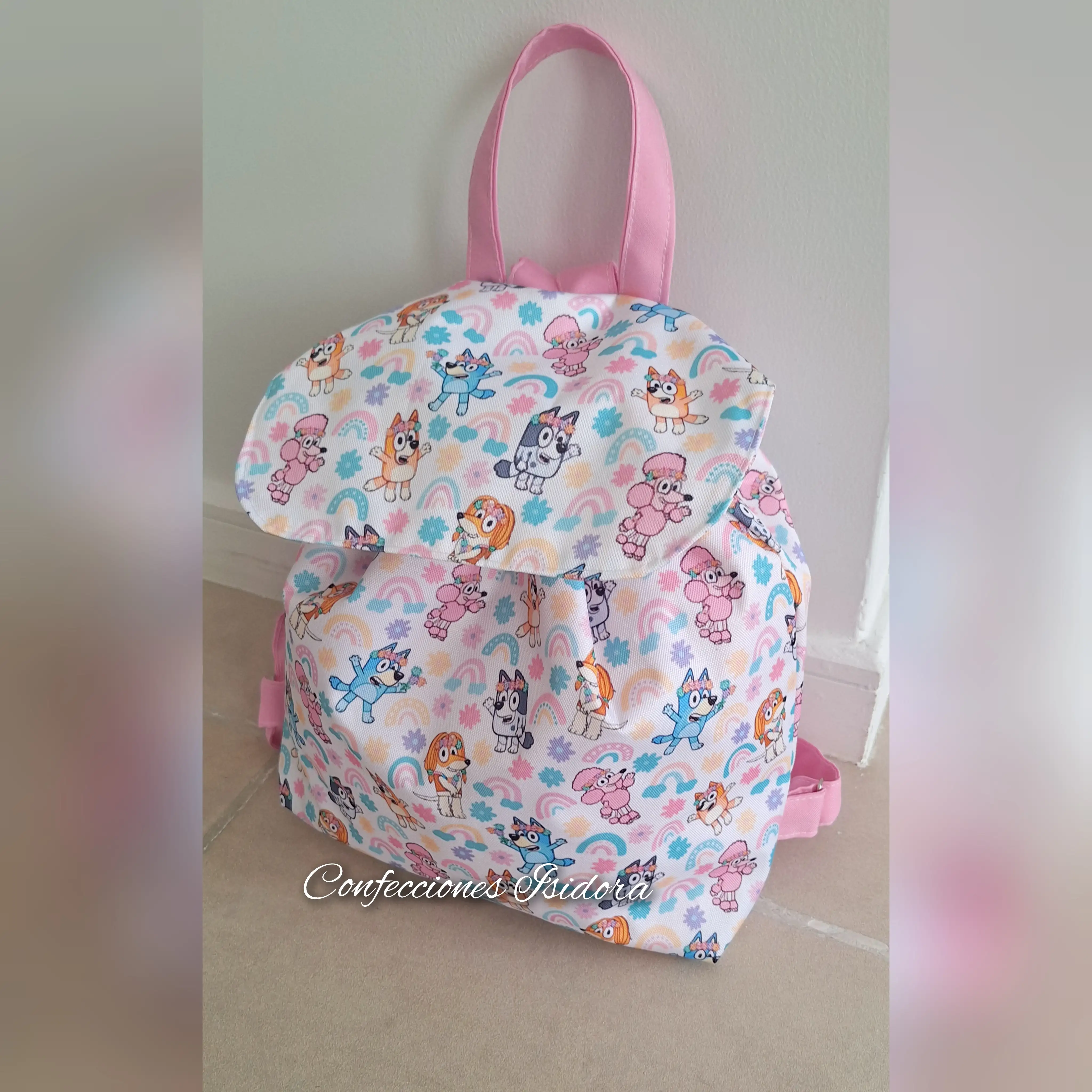 Mochila bluey rosado