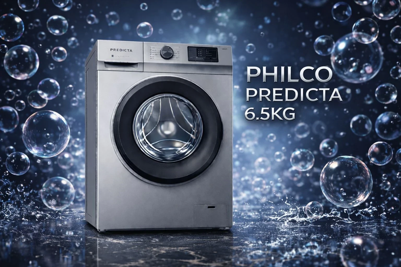 Lavarropas Automático Philco Phlf6510p2 Predicta 6.5kg Color Gris
