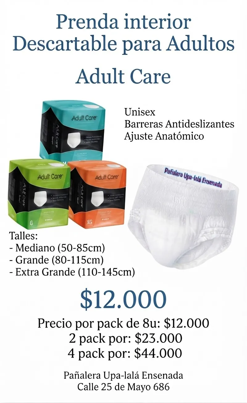 Oferta x 2 Pack P/Adultos
