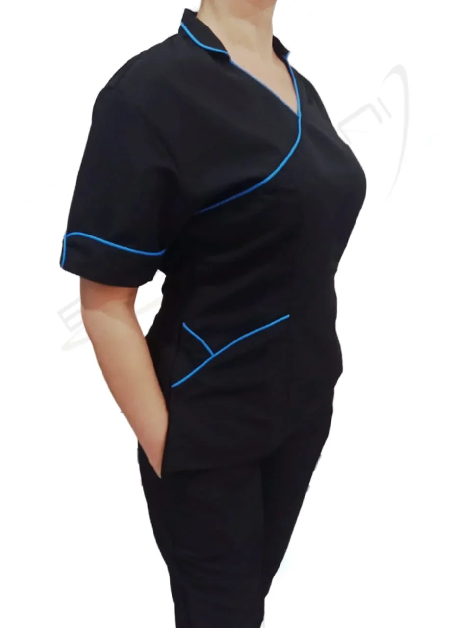 Uniforme Dama Antifluido Cuello Cruzado  6