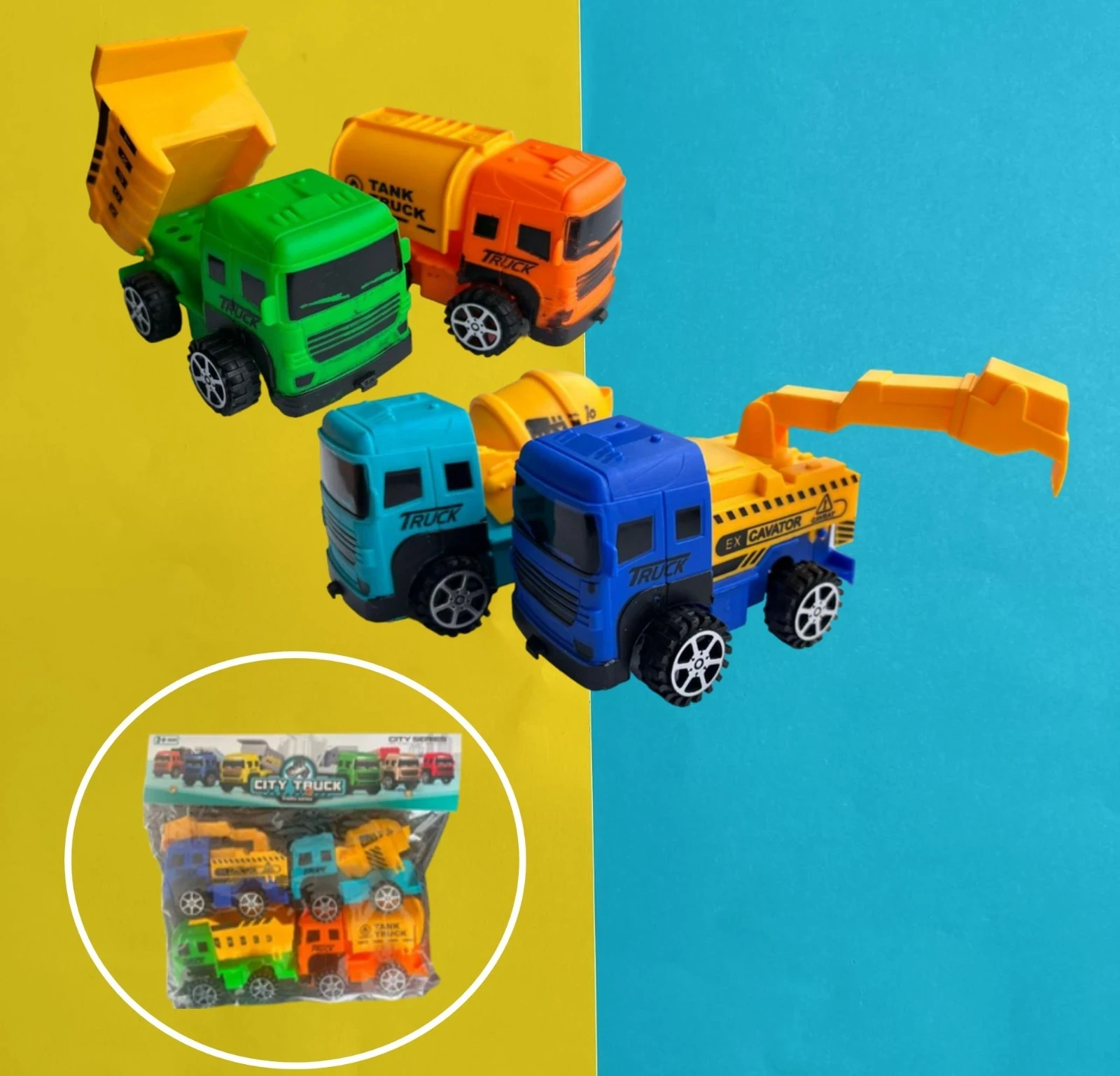 PAQUETE SET CARROS CONSTRUCCIÓN 
