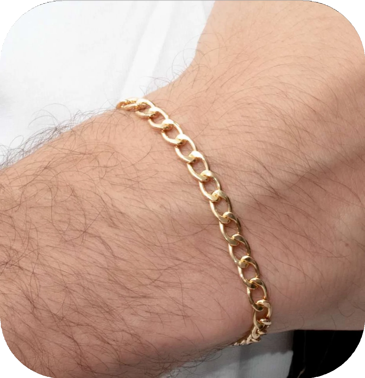 TB-402-PULSERA LAMINADA ESTILO CUBANA